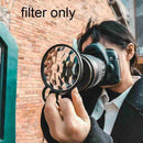 Handheld Glass Filter Prism Camera Kaleidoscope Optical Number Photography L5X1