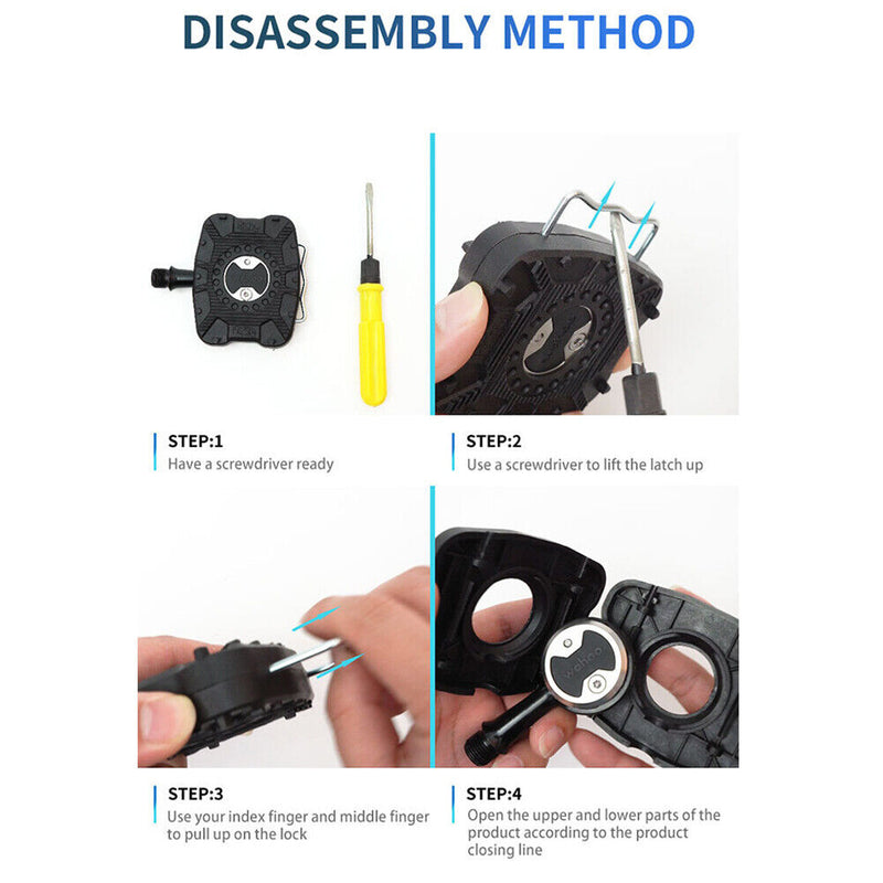 1 Set Road Bike Pedal Plate Bicycle Pedal Flat Bracket Support Adapter Conv
