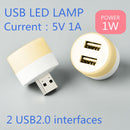 3pcs USB Extender Portable LED Night Light Plug-and-Play Lamp (Warm Light) Newly