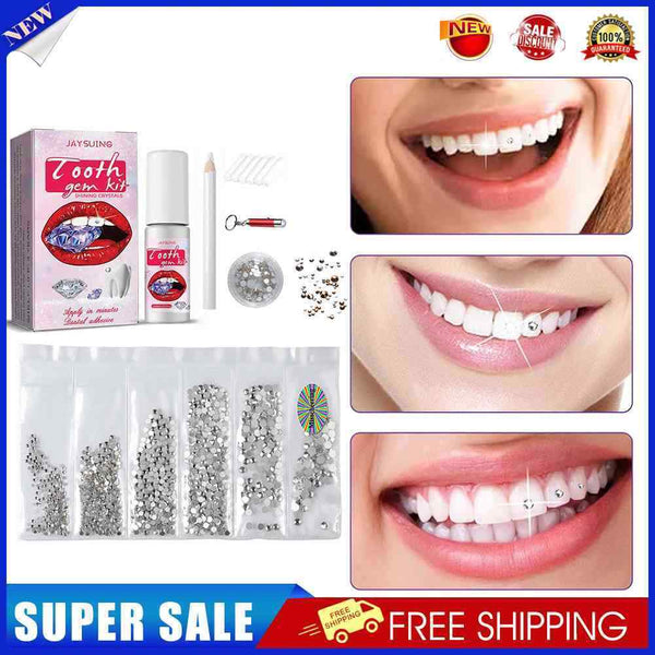 DIY Tooth Jewelry Gems Kit Sturdy Teeth Whitening Gem Kit Professional Ornament