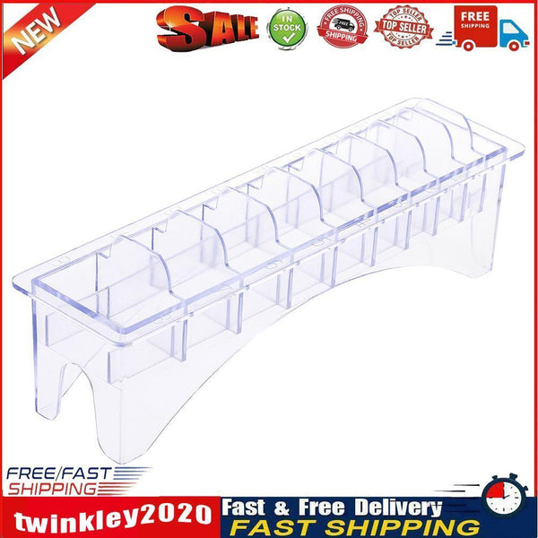 Waterproof 10 Grid Guide Limit Comb Storage Box Hair Clipper Holder Case Newly