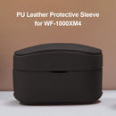 PU Leather Protective Cover Case for Sony WF-1000XM4 Charging Case (Black) Newly