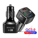 #A 4USB Car Chargers Power Outlet for Mobile Phone Auto Fast Charging Accessorie