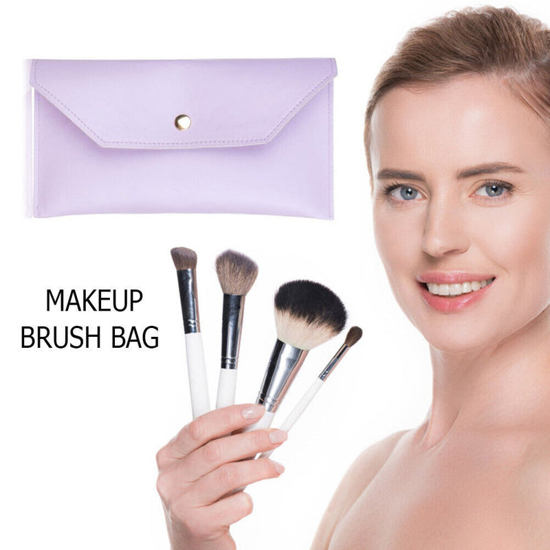 Cosmetic Brushes Set Holder Bag Eyelash Eyebrow Eyeshadow Makeup Tool Organizer