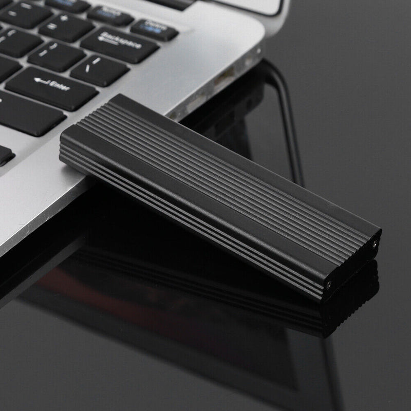M2 SSD Disk Case Enclosure Hard Drive Box (Dual Protocol-10Gbps C-A Black)