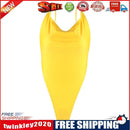 Sexy One Piece Swimsuit Women Beachwear Swimwear Bodysuit (Yellow)(M)