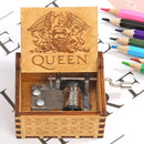 Retro Hand Cranked Wood Music Box Party Xmas Gift Household Decor Ornament Newly