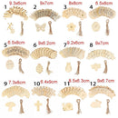 Wooden DIY Hanging Ornaments Easter Wood Chips Easter Decorations Easter eggs