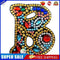 DIY Key Chain Diamond Painting Letters Women Bag Keyring Pendant Gift (B)