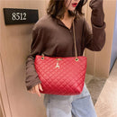 Ladies Shoulder Chain Handbag PU Leather Shopping Top-handle Bag Large Totes