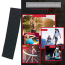 Elastic Sweatbands Women Men Running Sports Gym Fitness Head Warp (Black) Newly