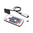 Computer DC 12V 4-Pin RGB LED Strip Light Dimmer Wireless RF 17 Keys Controller