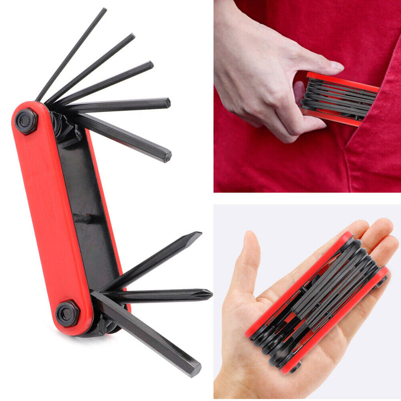 6 in 1 Mountain Bike Repair Tool Portable Screwdriver Allen Key Hex Wrench Newly