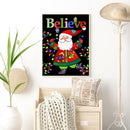 5D DIY Full Round Drill Diamond Painting Kit Santa Claus Wall Art Craft Gift