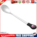 Stainless Steel Spoon with Long Handle Coffee Milk Scoops Tableware Tool(5)