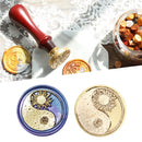 Wax Seal Stamp Retro Round Star Moon Sealing Wax Dedicated Copper Head (D) Newly