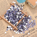 30g 6mm Crystal Rhinestone Acrylic Flat Back for DIY Scrapbooking (Purple)