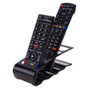 4 Cell TV DVD Remote Control Organizer Phone Holder Storage Stand(Black) Newly
