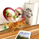 Photo Frame Molds - Heart Shape MOM Photo Display Tool Molds with Holder Newly