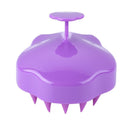 Silicone Scalp Massage Shampoo Brush Body Brush Hair Comb (Purple) Newly
