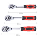72 Teeth Quick Release Ratchet Socket Wrench Hand Repairing Tool 1/4