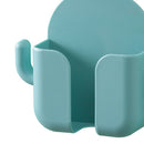 Wall Mounted Organizer Storage Box Hooks Phone Remote Control (Light Green)