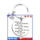 Inspirational Keychain Gift for Him Her Friends -Class of 2021 Key Ring (E)