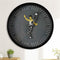 Decorations Black Personality Kung Fu Wall Clock Chinese Round Clock Bruce Lee