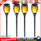 Outdoor Garden Solar Flame Light Waterproof LED Torch Lamp for Yard (4pcs) Newly