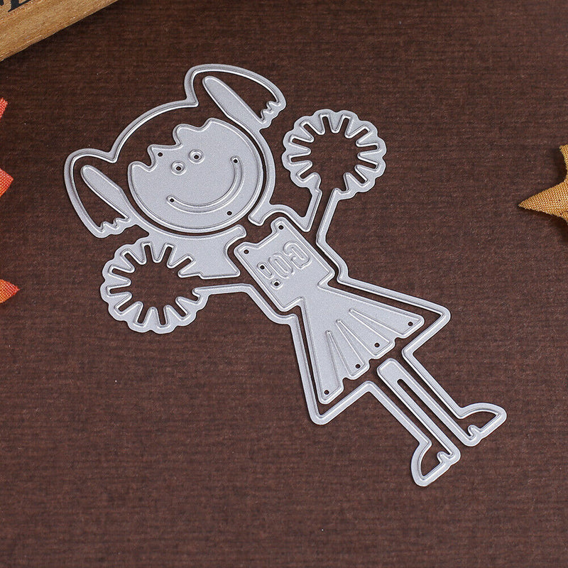 Snowvirtuos Cheerleader Metal Cutting Tools Stencil DIY Scrapbook Paper