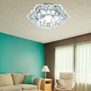 Modern LED Flower Crystal Ceiling Chandelier 9W Lamp Home Decor (White) Newly