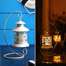 Hollow Candle Holder Candlestick Tealight Hanging Lantern Bird Cage Home Decor