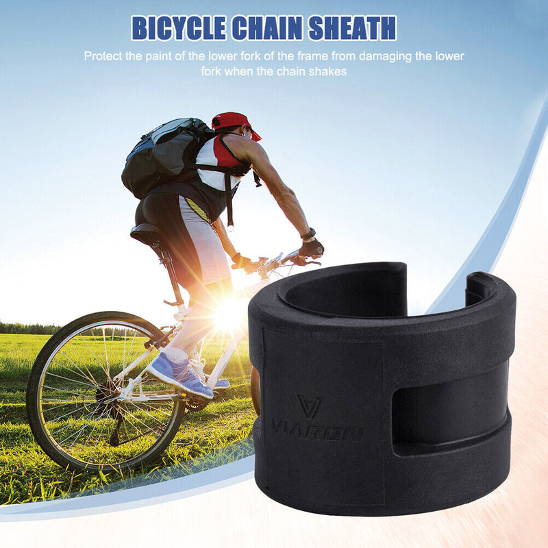 4pcs Bicycle Chainstay Frame Protector Mountain Bike Chain Guards (Black)