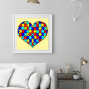 5D DIY Full Drill Diamond Painting Heart Embroidery Mosaic Craft Home Decor Kit