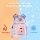 860ml Belly Cup Lovely Straw Cup for Kids Large Capacity Insulated for Boy Girls