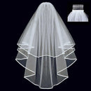 Double-layered Modeling Yarn Elegant Veil Short Tulle Wedding Accessories