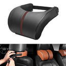 Lumbar Rest Cushion PU Pad Headrest Car Pillow Memory Foam Neck Support