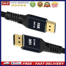 DisplayPort 2.0 Male To Male Cable DP Braided Cord Adapter for PC TV Monitor