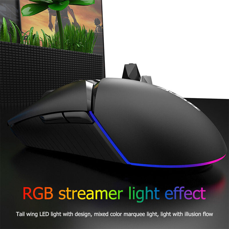 Ajazz i309Pro RGB Gaming Mouse Wired Wireless Gamer Mice for PC Computer