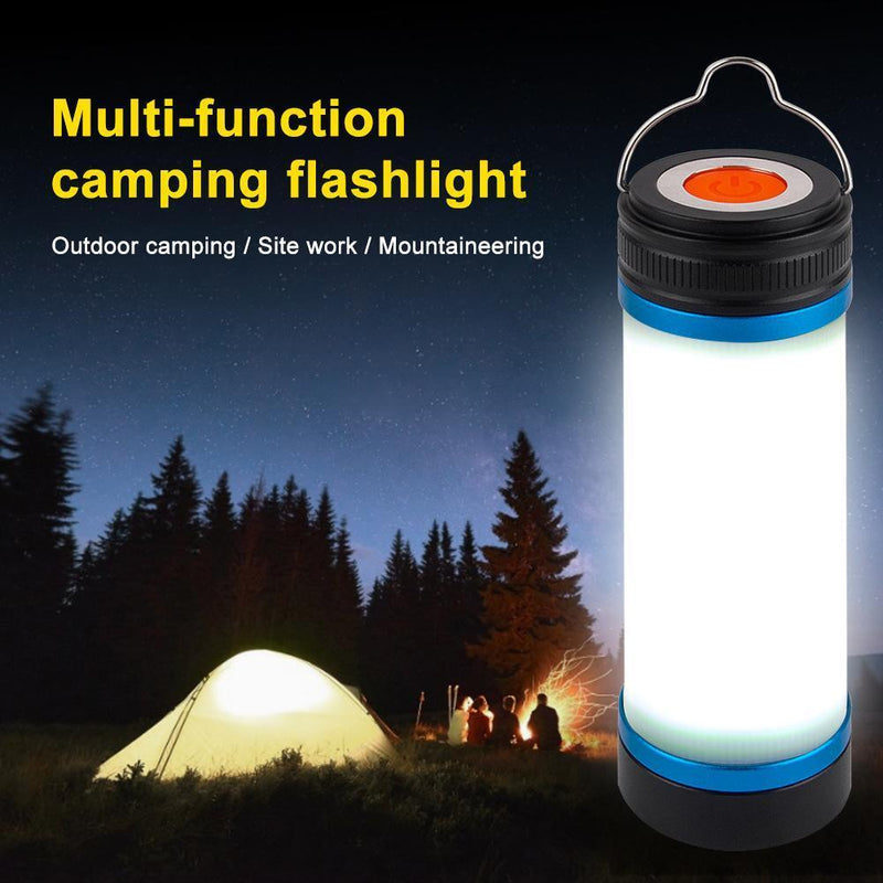 Camping Flashlight 5 Mode 4000mAh Portable Zoom Torch Tent Hanging Lamp