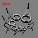 Oval Fishing Rod Guide Eye Ceramic Ring Tackle Box Accessories Tip Repair Kit