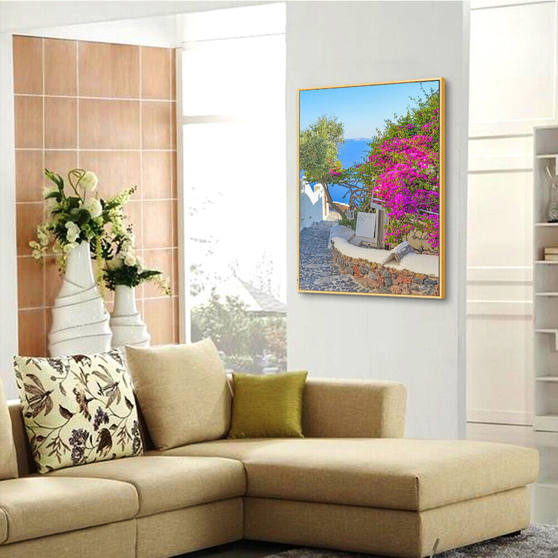 40x50cm Path Flowers Painting By Numbers DIY Picture Hand Painted Home Decor
