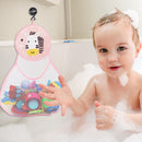 Baby Cartoon Bath Water Toys Hanging Net Ocean Balls Storage Bag (Zebra) Newly