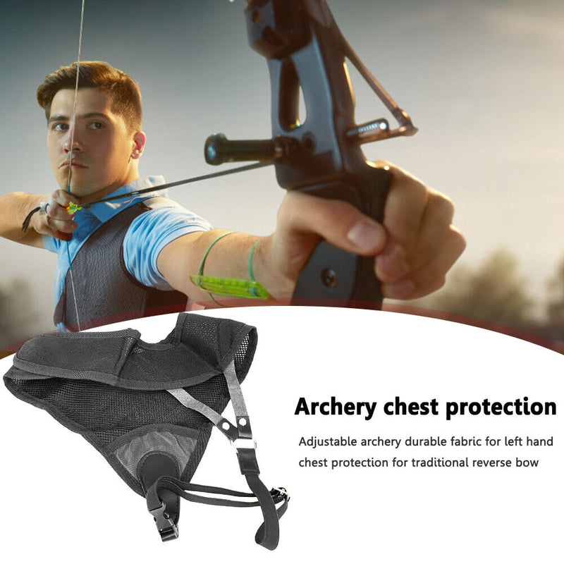 Adjustable Left-Handed Archery Chest Protector Breathable Safe Archery Chest Gua