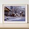 DIY Paint By Number Kit Snow Carriage Scenery No Frame for Home Decoration