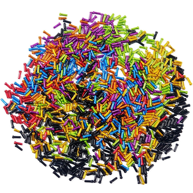 50pcs Aluminum Bike Bicycle Brake Shifter Inner Cable Wire Tips Crimps End