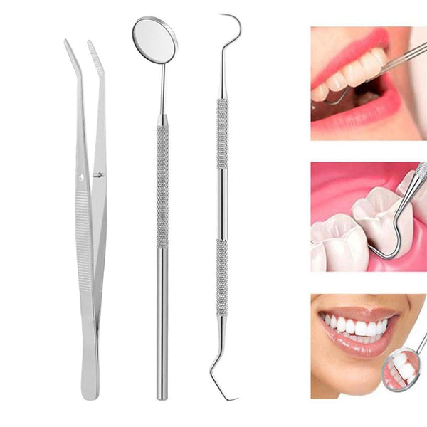 Dental Teeth Cleaning Kit Dentist Floss Plaque Remover Care Tooth Scraper Tools`