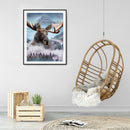 5D DIY Diamond Painting Misty Hippo Full Round Drill Mosaic Picture Wall Art Kit