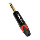 6.35mm Male 1/4"" Mono Jack Audio Plug Connector Jack Adapter for Microphone
