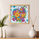 Partial Special Shape Drill Diamond Painting Heart Rhinestone Draw (UP149) Newly